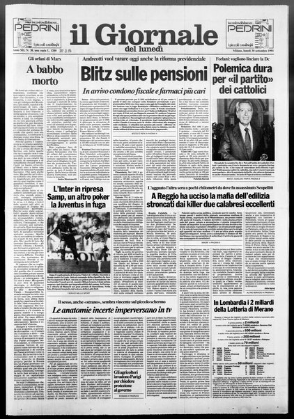 Il giornale del lunedi